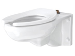Gerber Elongated Wall Mount Commercial Toilet Bowl - Top