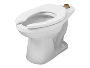 Gerber Elongated Floor Mount Commercial Toilet Bowl - Top
