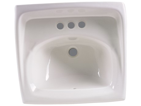 Lucerne Wall Hung Lavatory Sink 4&quot; Centers White