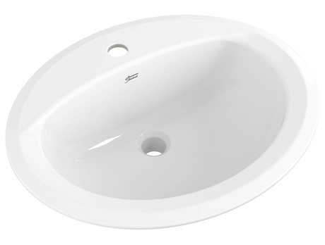 Aqualyn Drop In Lavatory Sink Center Hole Only White