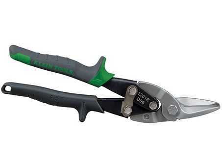 Klein Aviation Snips with Wire Cutter, Right