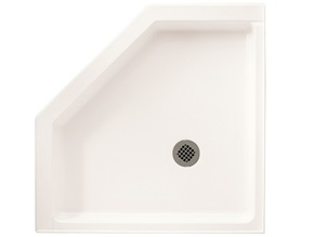 36 x 36 Neo-Angle Shower Floor White