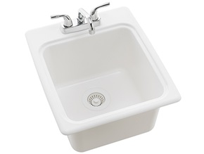 17.1/4&quot; x 20&quot; Small Laundry Tub White