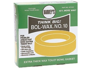 Harvey NO 10 Closet Wax Ring
EXTRA Thick w/ Cone
