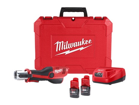 Milwaukee M12 Press Tool Kit w/ 2 Batteries, Charger, &amp;