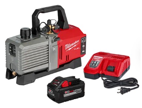 Milwaukee M18 FUEL 5 CFM  
Vacuum Pump Kit