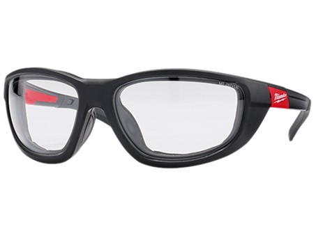 Milwaukee Clear High Performance Safety Glasses w/