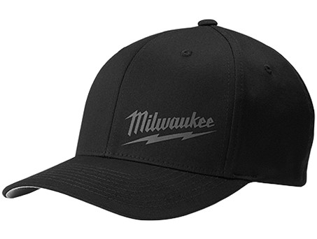 Milwaukee Black Fitted Hat  L/XL