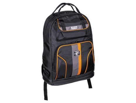 Product 55475: Klein Tradesman Pro Tool Bag Backpack, 35 Pockets, Black,