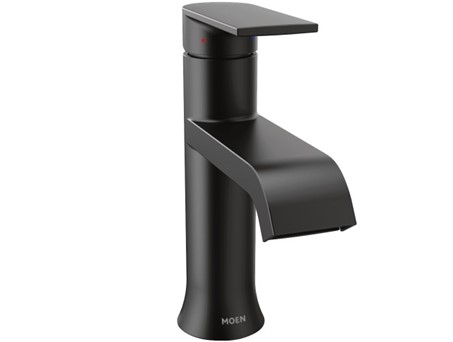 Moen Genta One-Handle High Arc Bathroom Faucet, Matte Black