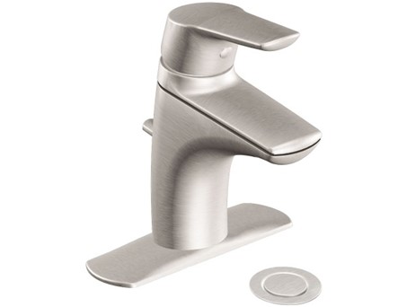 Moen Method One-Handle Low Arc  Bathroom Faucet Brushed Nickel 