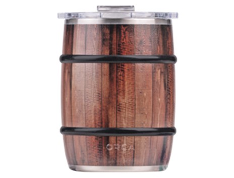 ORCA 24 oz Oak Wood Grain 
Double Barrel Cup