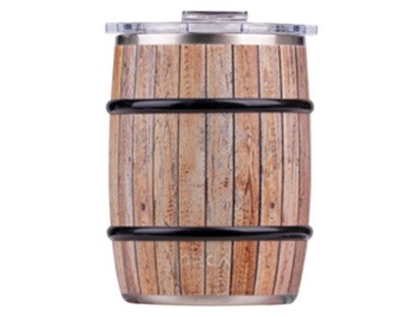 ORCA 24 oz White Oak Wood 
Grain Double Barrel Cup