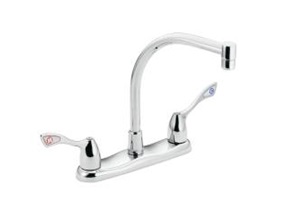 Moen Commercial Two Handle  Kitchen Faucet w/ High Arch