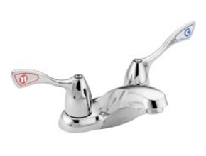 Moen Commercial Two Handle Lavatory Faucet (no drain)