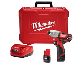 Milwaukee M12 1/4 Hex Impact
Driver Kit