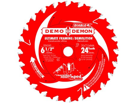 Diablo 6-1/2&quot; x 24 Tooth 
Ultimate Framing/Demolition 
Saw Blade