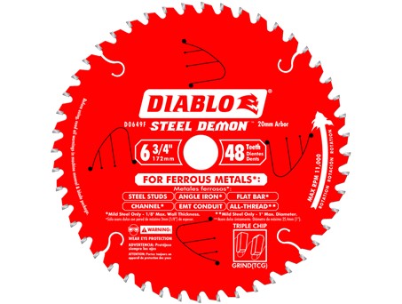 Diablo 6-3/4&quot; X 48 Tooth Metal  Cutting Saw Blade