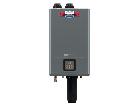 160k BTU Indoor Tankless Water 
Heater with X3 Scale 
Prevention Technology &amp; 
Integrated Recirc Pump.
NG or LP