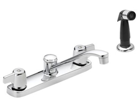 OmniPro Two Handle Kitchen  Faucet w/ Spray Chrome