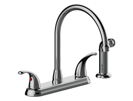 OmniPro High Arc Two Handle  Kitchen Faucet Chrome