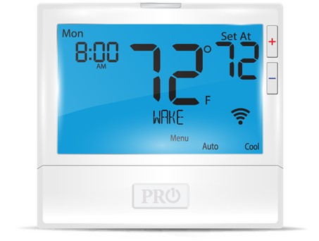 T855iSH Wifi 7D, 5+1+1 or 
non-programmable, 5H/3C 
Universal, Humidify And 
De-Humidify, 8 Sq. In. 
Display.