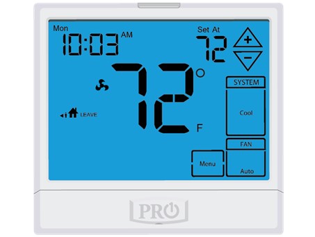 PRO1 Touchscreen T-stat 7D, 
5+1+1 or Non-Programmable 
3H/2C