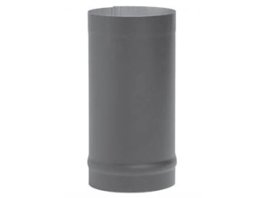 Temp Guard 6&quot; Painted Single Wall Black Stove Pipe